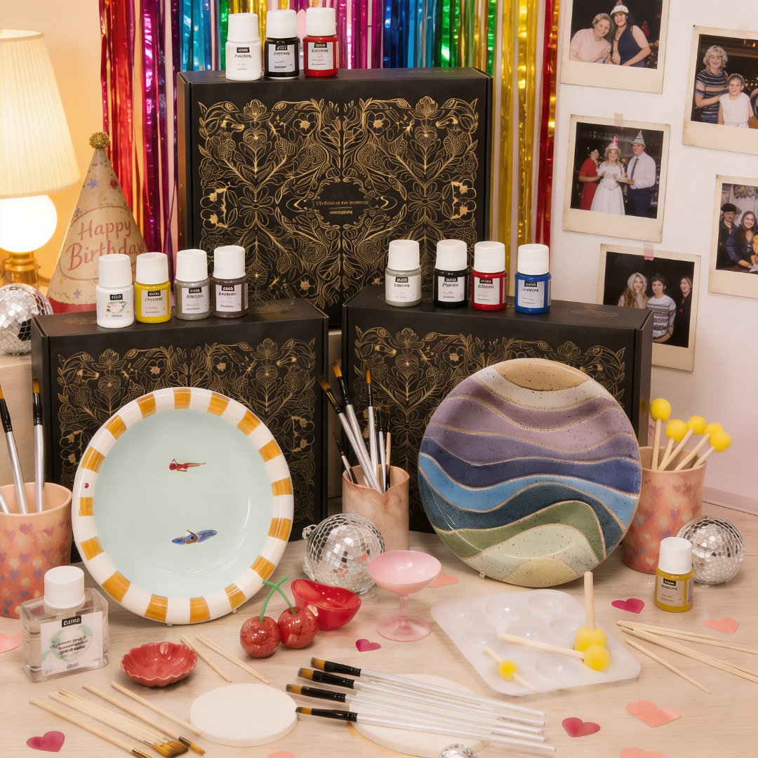 Keramik-Set zum Bemalen – Teenager-Party & Kindergeburtstag
