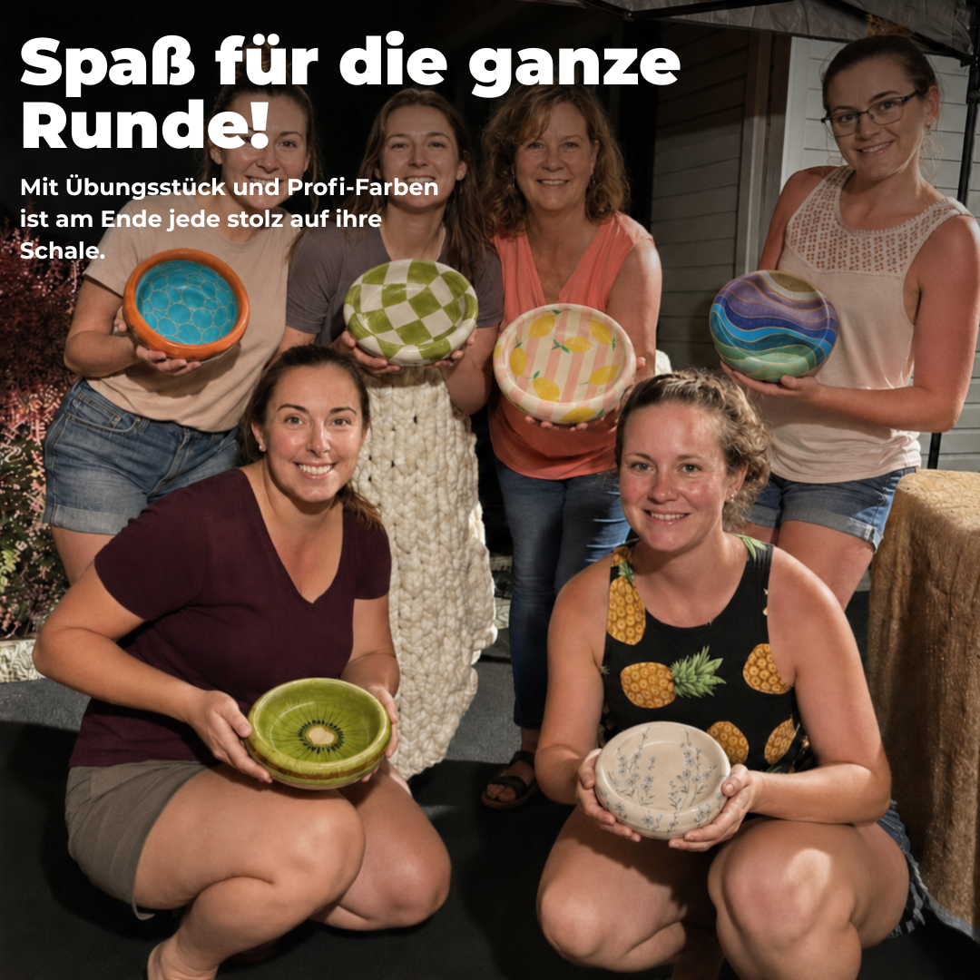 Keramik-Set zum Bemalen – Bachelorette Party & JGA