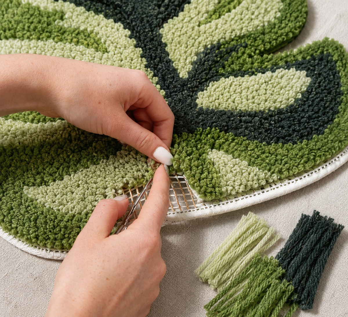 Blatt Latch-Hook-Teppich-Kit