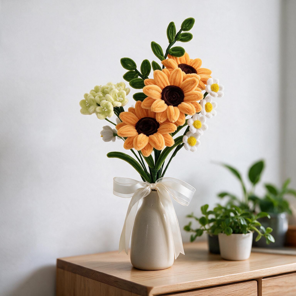 Sonnenblumen Blumenstrauß-Kit — Strauß aus Pfeifenreiniger