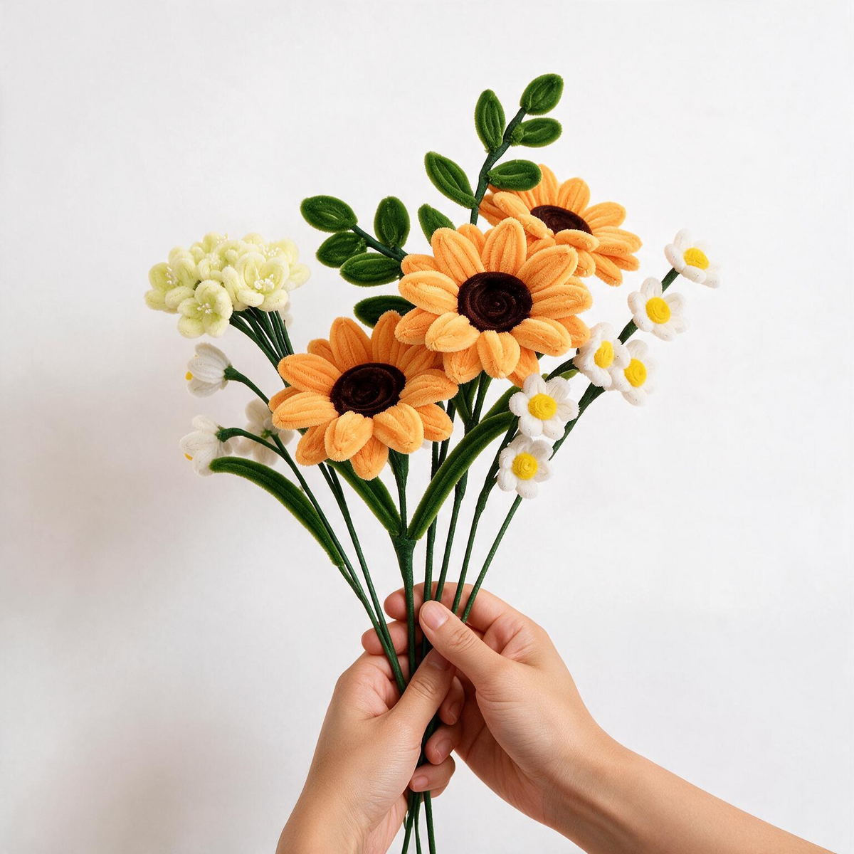 Sonnenblumen Blumenstrauß-Kit — Strauß aus Pfeifenreiniger